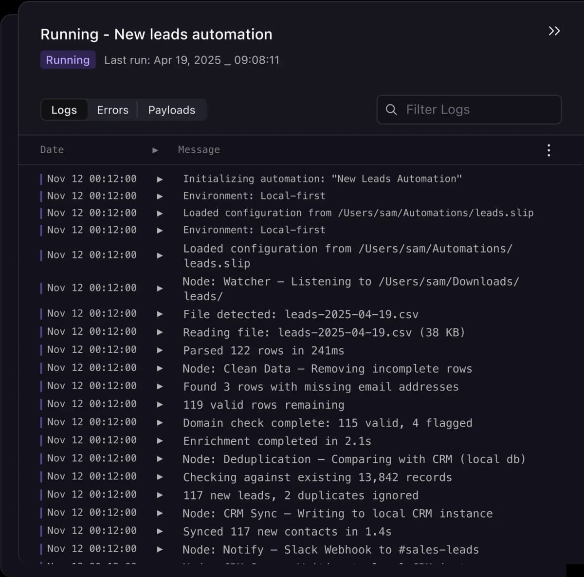 Explore analytics dashboard